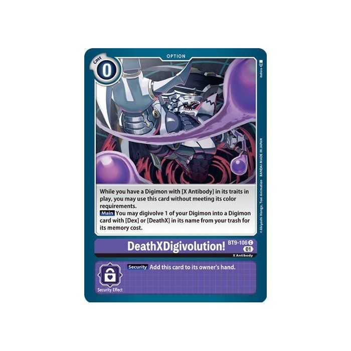 DeathXDigivolution! (Common) – BT09 X Record | Carta DIGIMON en México