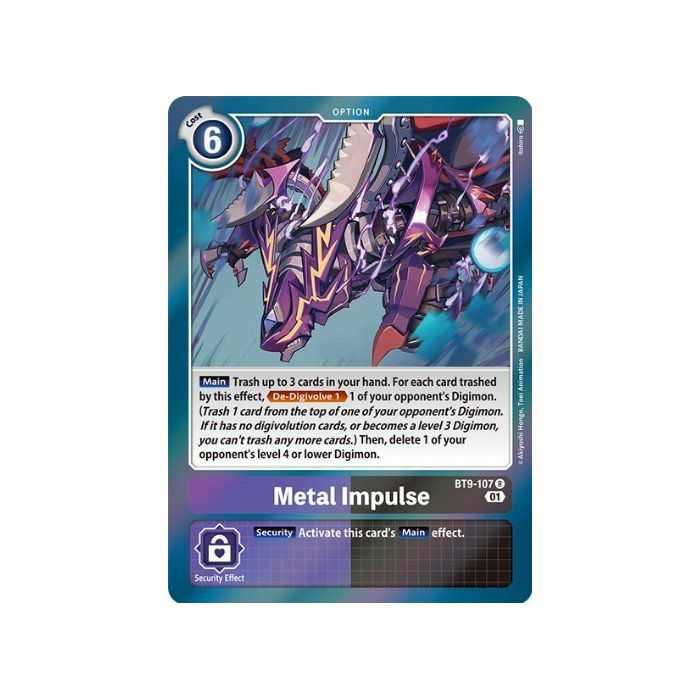 Metal Impulse (Rare) – BT09 X Record | Carta DIGIMON en México