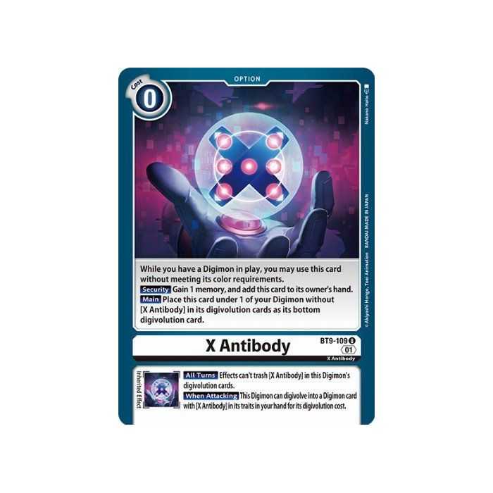 X Antibody (Uncommon) – BT09 X Record | Carta DIGIMON en México