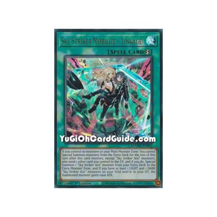 Sky Striker Mobilize - Linkage! (Ultra Rare) – Magnificent Mavens | Carta YUGIOH en México