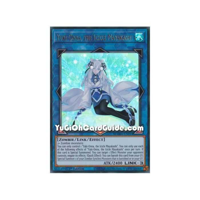 Yuki-Onna, the Icicle Mayakashi (Ultra Rare) – Magnificent Mavens | Carta YUGIOH en México