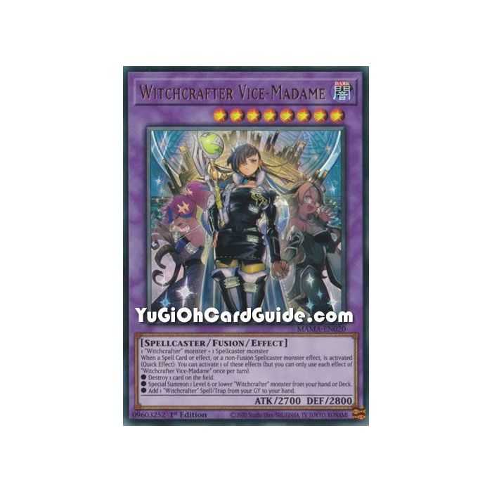 Witchcrafter Vice-Madame (Ultra Rare) – Magnificent Mavens | Carta YUGIOH en México