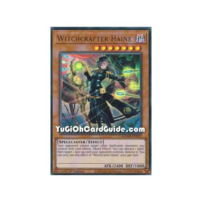 Witchcrafter Haine (Ultra Rare) – Magnificent Mavens | Carta YUGIOH en México