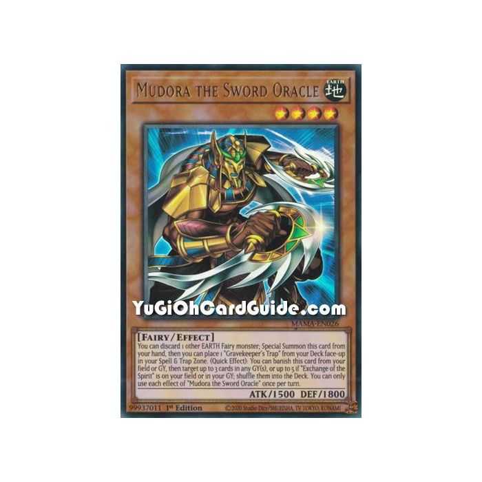Mudora the Sword Oracle (Ultra Rare) – Magnificent Mavens | Carta YUGIOH en México