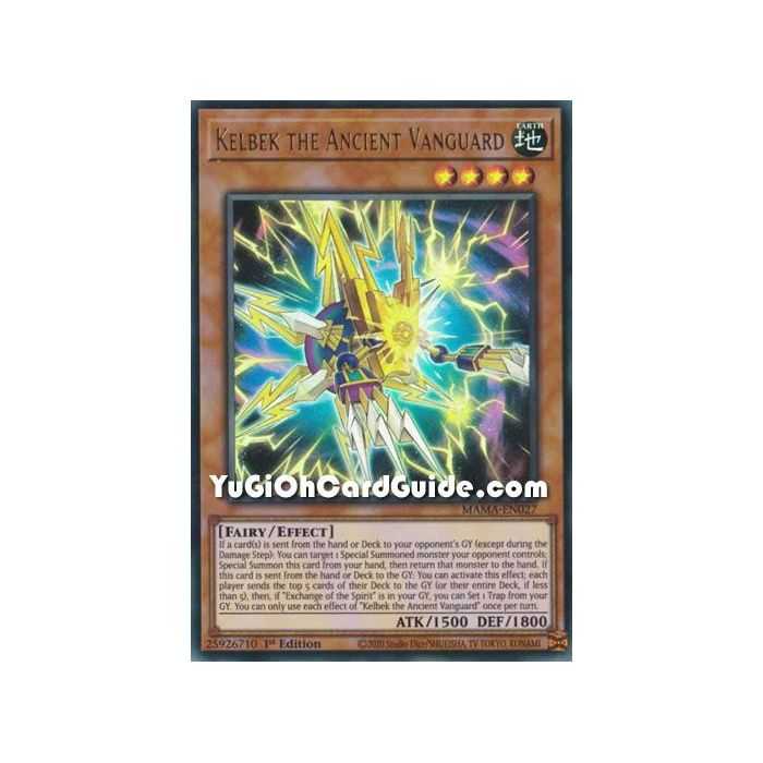 Kelbek the Ancient Vanguard (Ultra Rare) – Magnificent Mavens | Carta YUGIOH en México