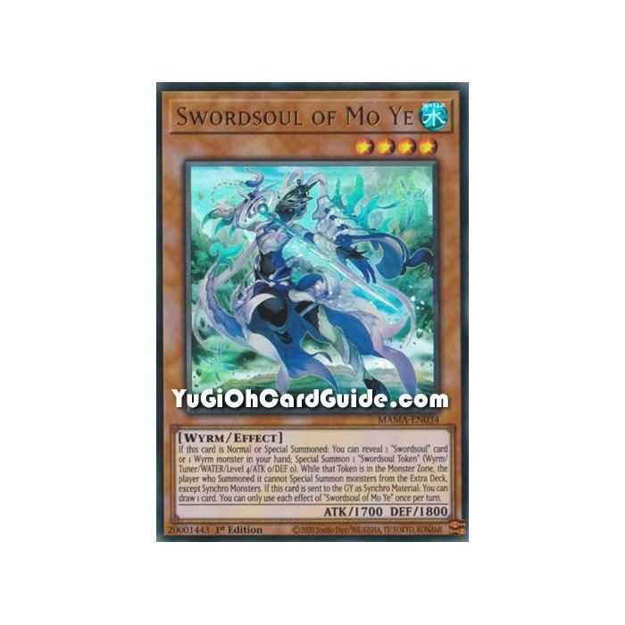 Swordsoul of Mo Ye (Ultra Rare) – Magnificent Mavens | Carta YUGIOH en México