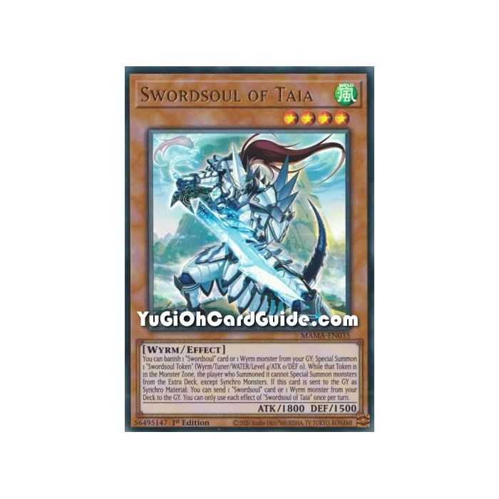 Swordsoul of Taia (Ultra Rare) – Magnificent Mavens | Carta YUGIOH en México