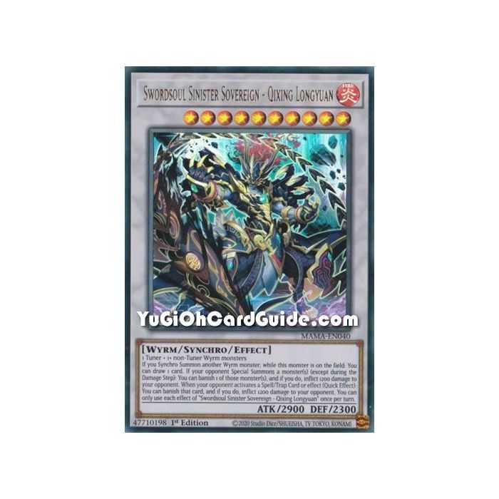 Swordsoul Sinister Sovereign - Qixing Longyuan (Ultra Rare) – Magnificent Mavens | Carta YUGIOH en México
