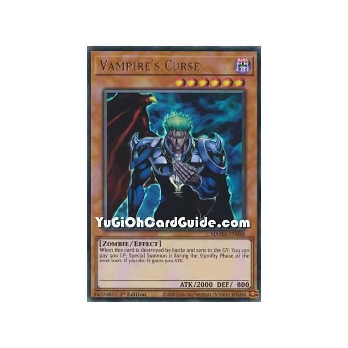 Vampire's Curse (Ultra Rare) – Magnificent Mavens | Carta YUGIOH en México