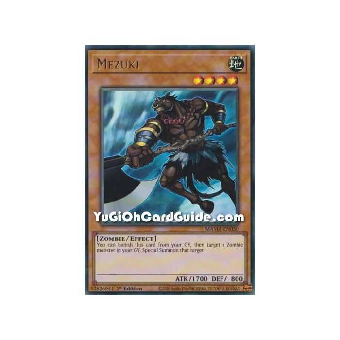 Mezuki (Ultra Rare) – Magnificent Mavens | Carta YUGIOH en México