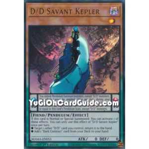D/D Savant Kepler (Ultra Rare) – Magnificent Mavens | Carta YUGIOH en México