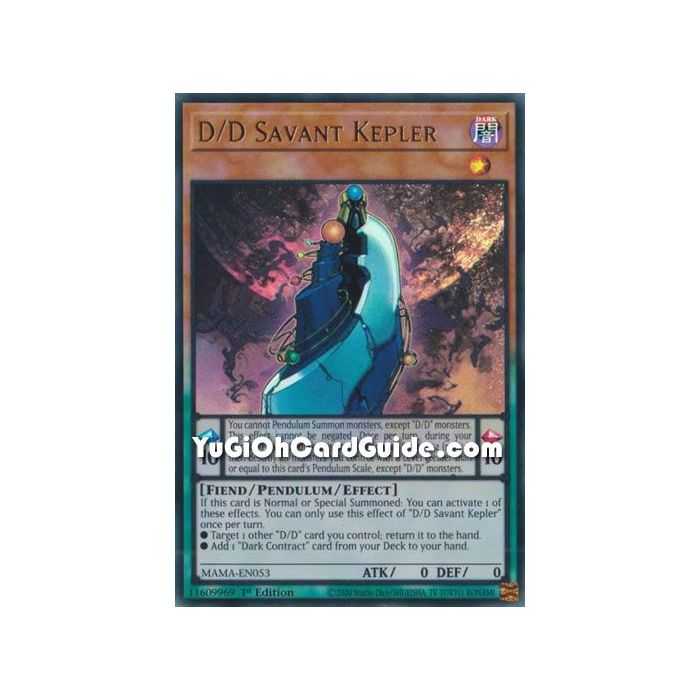 D/D Savant Kepler (Ultra Rare) – Magnificent Mavens | Carta YUGIOH en México