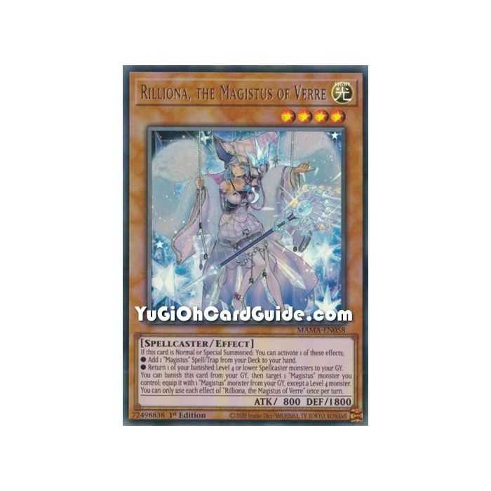 Rilliona, the Magistus of Verre (Ultra Rare) – Magnificent Mavens | Carta YUGIOH en México