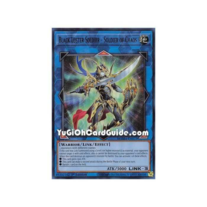 Black Luster Soldier - Soldier of Chaos (Ultra Rare) – Magnificent Mavens | Carta YUGIOH en México