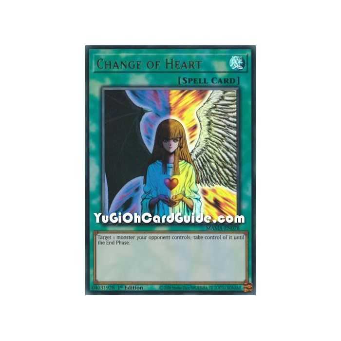 Change of Heart (Ultra Rare) – Magnificent Mavens | Carta YUGIOH en México