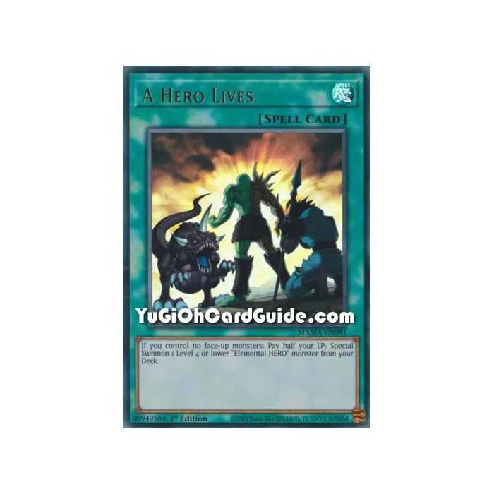 A Hero Lives (Ultra Rare) – Magnificent Mavens | Carta YUGIOH en México