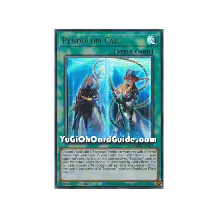 Pendulum Call (Ultra Rare) – Magnificent Mavens | Carta YUGIOH en México