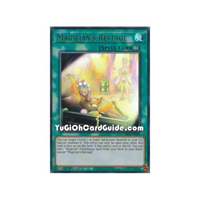 Magician's Restage (Ultra Rare) – Magnificent Mavens | Carta YUGIOH en México