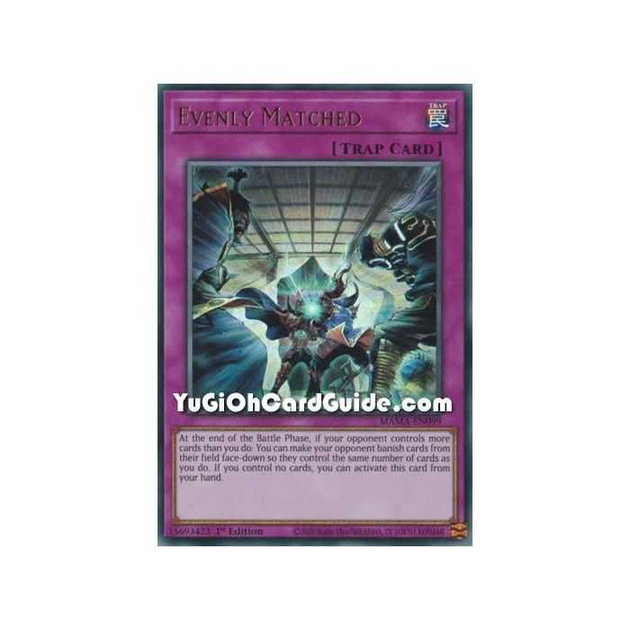 Evenly Matched (Ultra Rare) – Magnificent Mavens | Carta YUGIOH en México