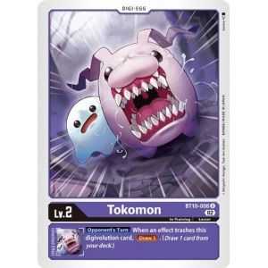 Tokomon (Uncommon) – BT10 Xros Encounter | Carta DIGIMON en México