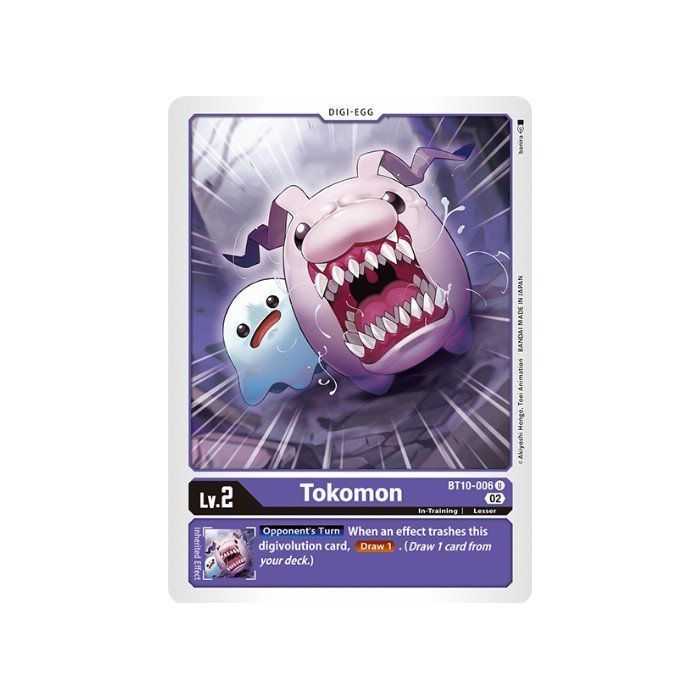 Tokomon (Uncommon) – BT10 Xros Encounter | Carta DIGIMON en México