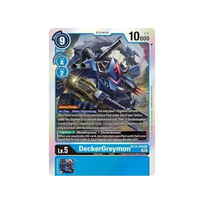 DeckerGreymon (Rare) – BT10 Xros Encounter | Carta DIGIMON en México
