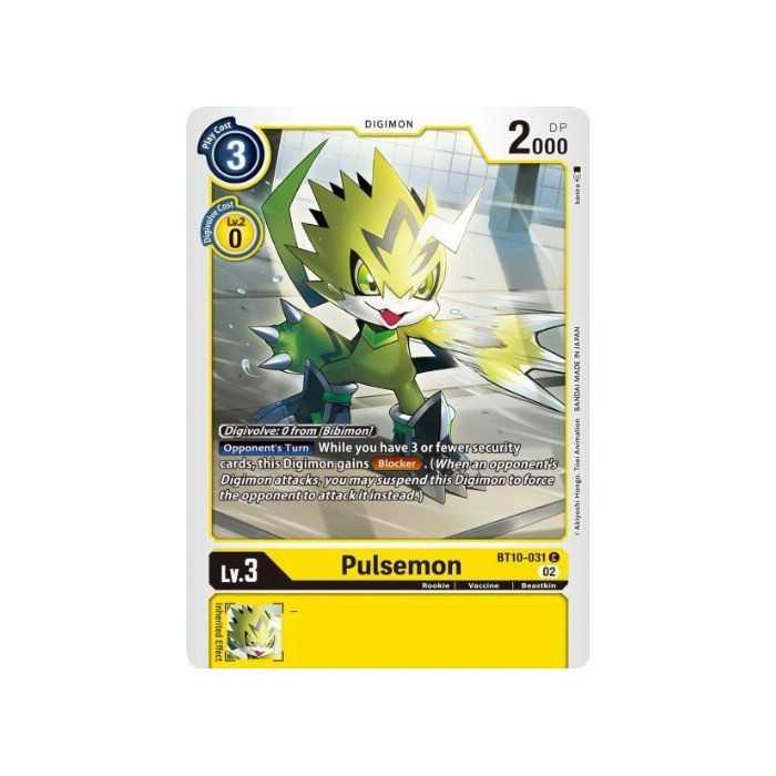 Pulsemon (Common) – BT10 Xros Encounter | Carta DIGIMON en México