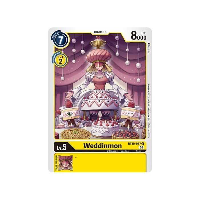 Weddinmon (Common) – BT10 Xros Encounter | Carta DIGIMON en México