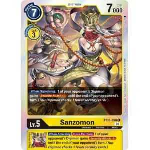 Sanzomon (Rare) – BT10 Xros Encounter | Carta DIGIMON en México