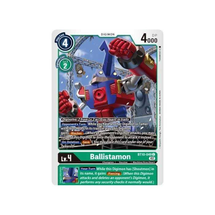Ballistamon (Common) – BT10 Xros Encounter | Carta DIGIMON en México