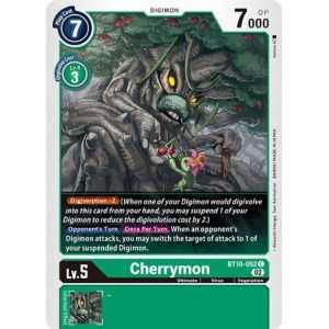 Cherrymon (Common) – BT10 Xros Encounter | Carta DIGIMON en México
