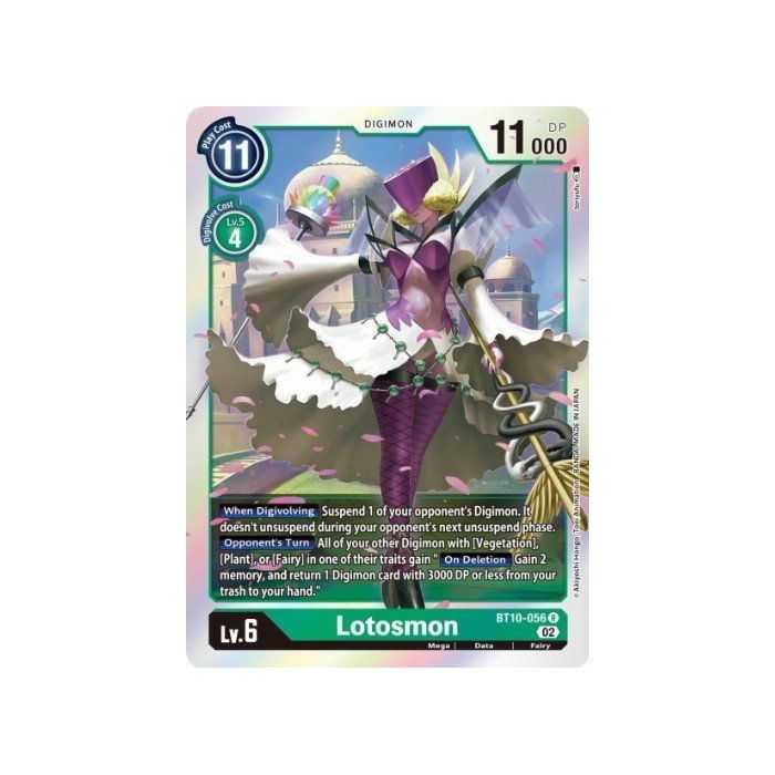 Lotosmon (Rare) – BT10 Xros Encounter | Carta DIGIMON en México