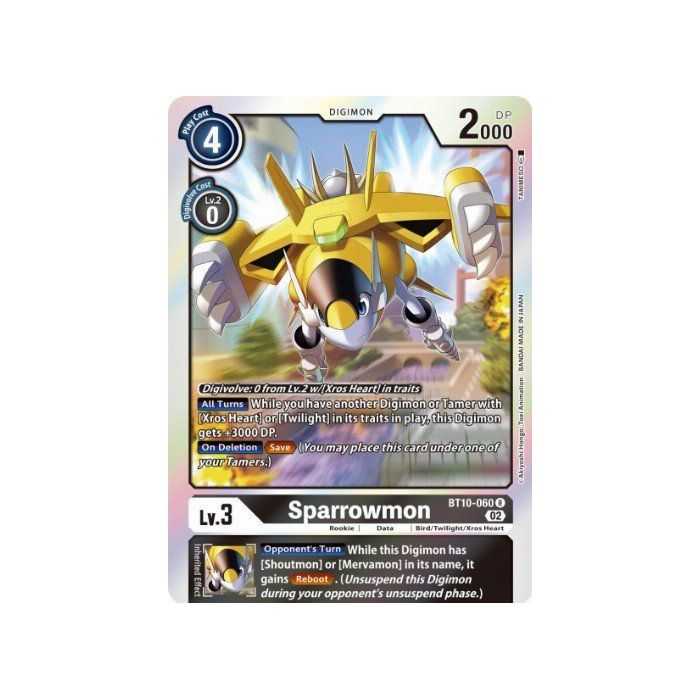 Sparrowmon (Rare) – BT10 Xros Encounter | Carta DIGIMON en México