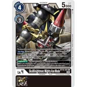SkullKnightmon: Mighty Axe Mode (Common) – BT10 Xros Encounter | Carta DIGIMON en México