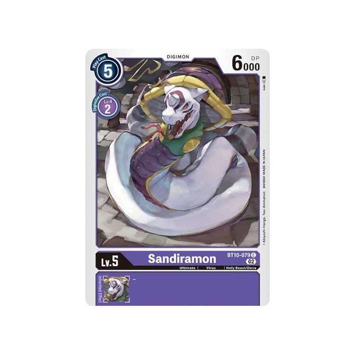 Sandiramon (Common) – BT10 Xros Encounter | Carta DIGIMON en México