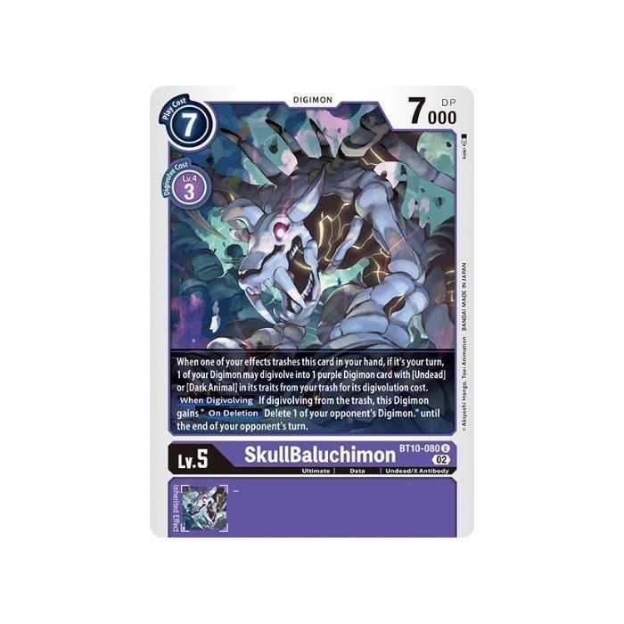 SkullBaluchimon (Uncommon) – BT10 Xros Encounter | Carta DIGIMON en México