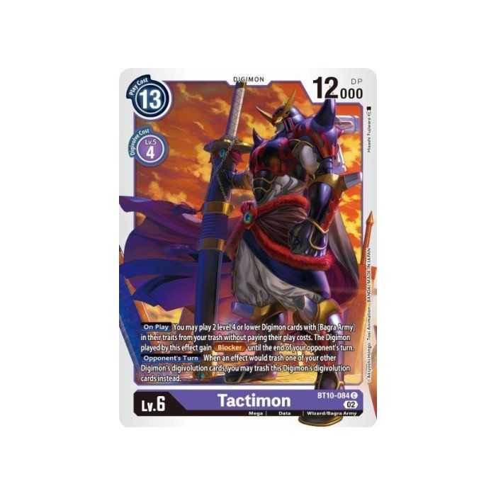 Tactimon (Common) – BT10 Xros Encounter | Carta DIGIMON en México