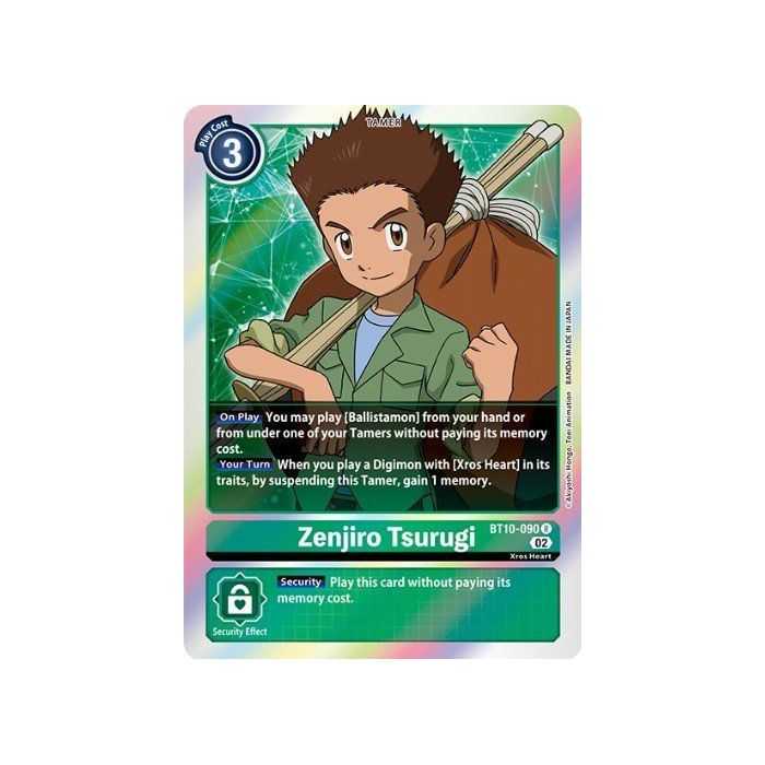 Zenjiro Tsurugi (Rare) – BT10 Xros Encounter | Carta DIGIMON en México