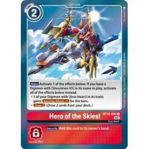 Hero of the Skies! (Rare) – BT10 Xros Encounter | Carta DIGIMON en México