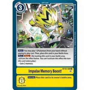 Impulse Memory Boost! (Common) – BT10 Xros Encounter | Carta DIGIMON en México