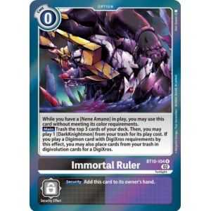 Immortal Ruler (Rare) – BT10 Xros Encounter | Carta DIGIMON en México