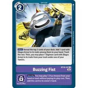 Buzzing Fist (Common) – BT10 Xros Encounter | Carta DIGIMON en México