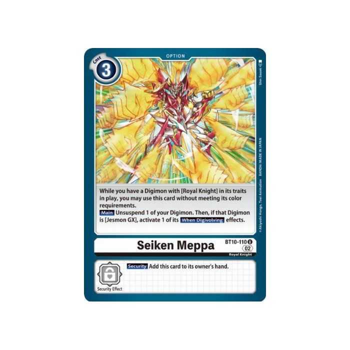 Seiken Meppa (Uncommon) – BT10 Xros Encounter | Carta DIGIMON en México