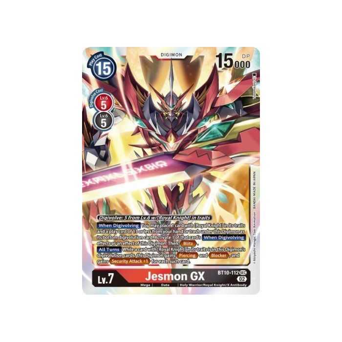 Jesmon GX (Secret Rare) – BT10 Xros Encounter | Carta DIGIMON en México
