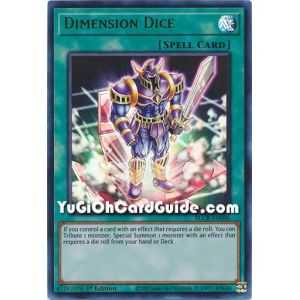 Dimension Dice (Ultra Rare) – Battles of Legend Crystal Revenge | Carta YUGIOH en México