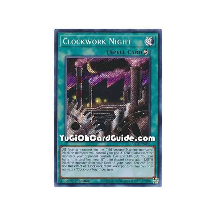Clockwork Night (Secret Rare) – Battles of Legend Crystal Revenge | Carta YUGIOH en México