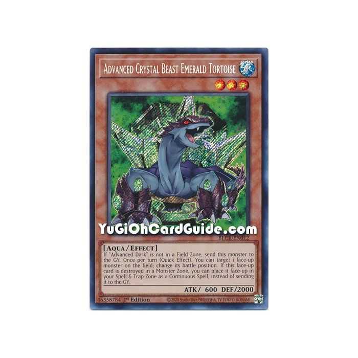 Advanced Crystal Beast Emerald Tortoise (Secret Rare) – Battles of Legend Crystal Revenge | Carta YUGIOH en México