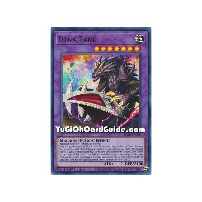 Dyna Tank (Ultra Rare) – Battles of Legend Crystal Revenge | Carta YUGIOH en México