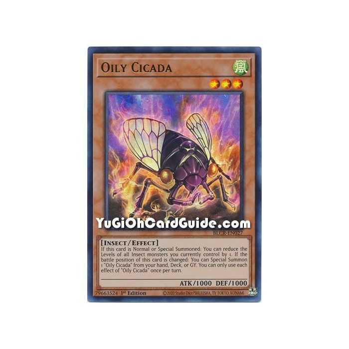 Oily Cicada (Ultra Rare) – Battles of Legend Crystal Revenge | Carta YUGIOH en México