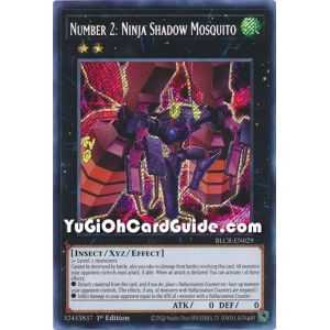 Number 2: Ninja Shadow Mosquito (Secret Rare) – Battles of Legend Crystal Revenge | Carta YUGIOH en México